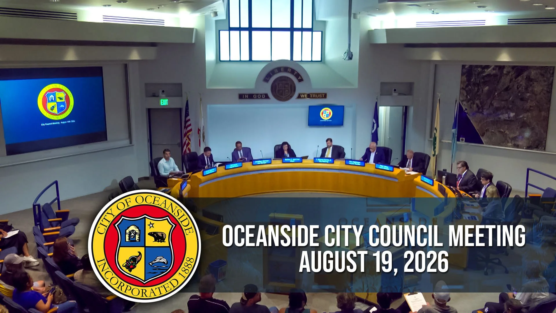 OCEANSIDE CITY COUNCIL MEETING: AUGUST 19, 2026