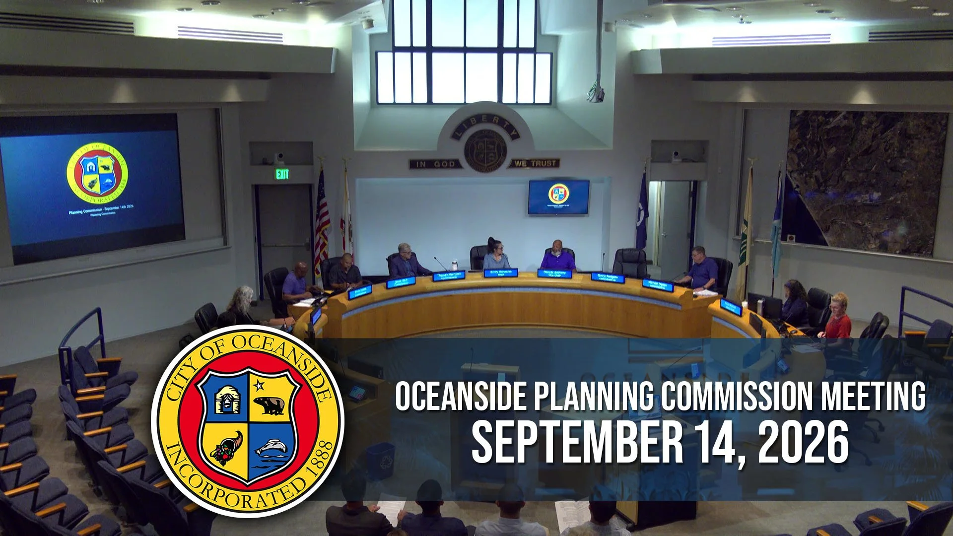 Oceanside Planning Commission Meeting: September 14, 2026