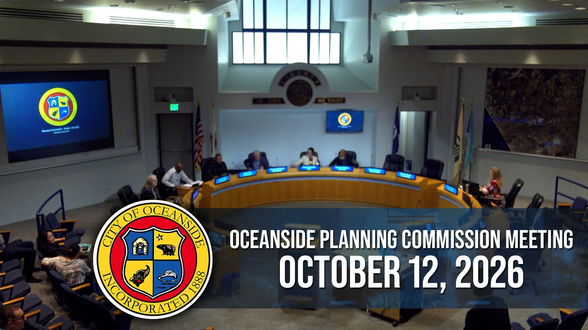 Oceanside Planning Commission Meeting: October 12, 2026