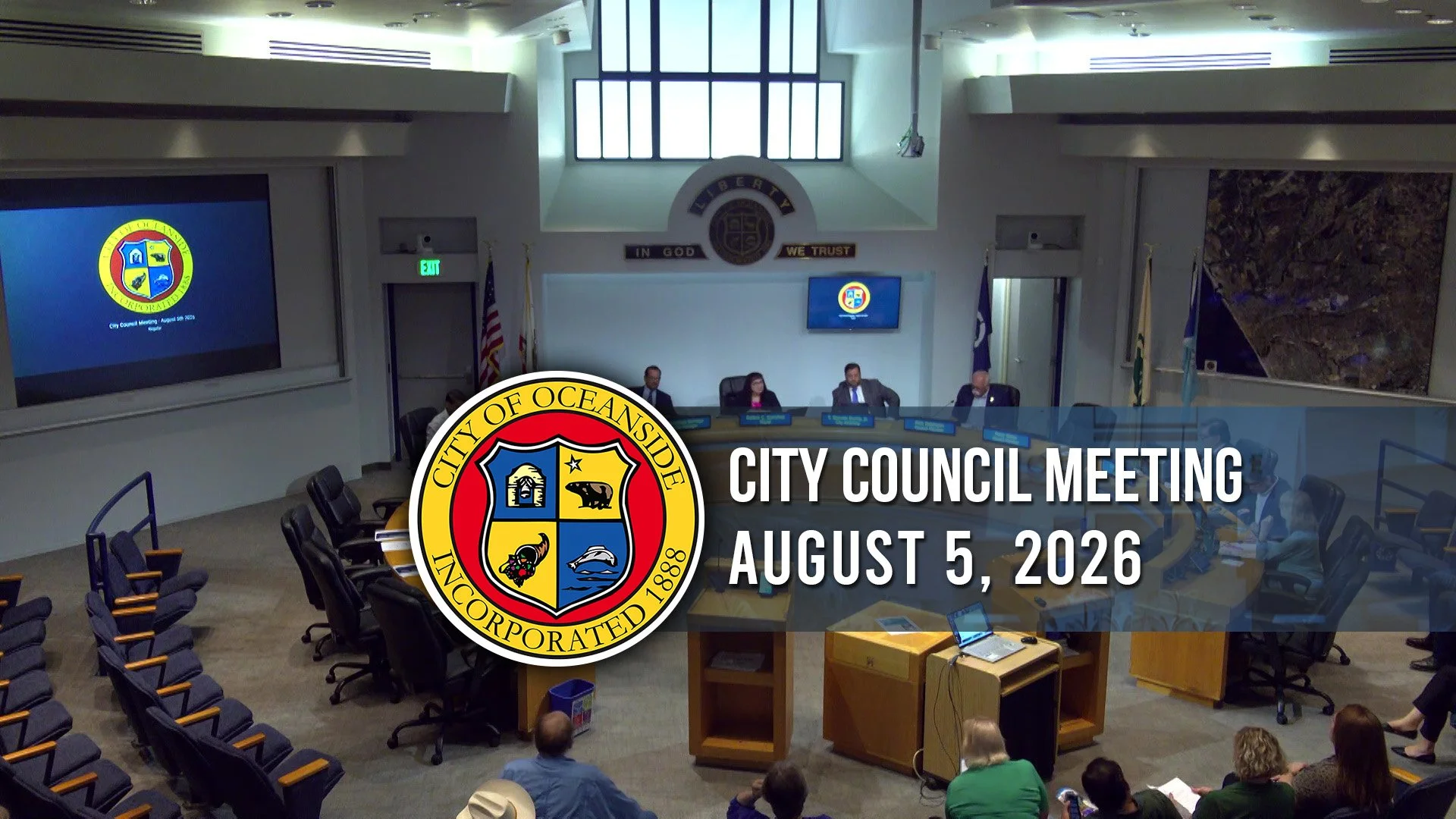 Oceanside City Council Meeting: August 5, 2026