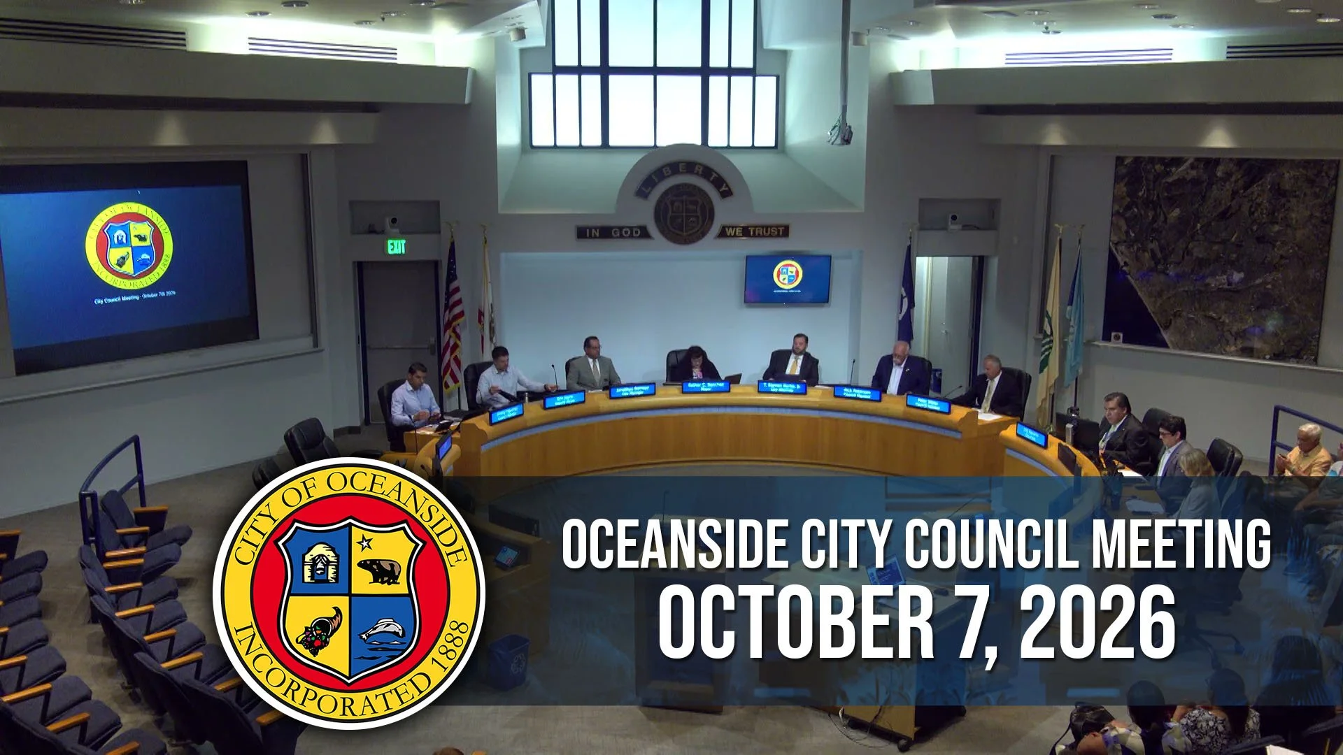  Oceanside City Council Meeting: October 7, 2026
