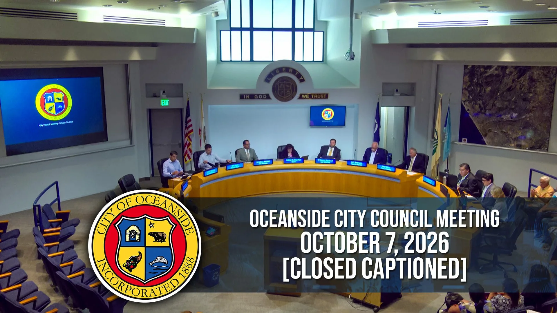  Oceanside City Council Meeting: October 7, 2026