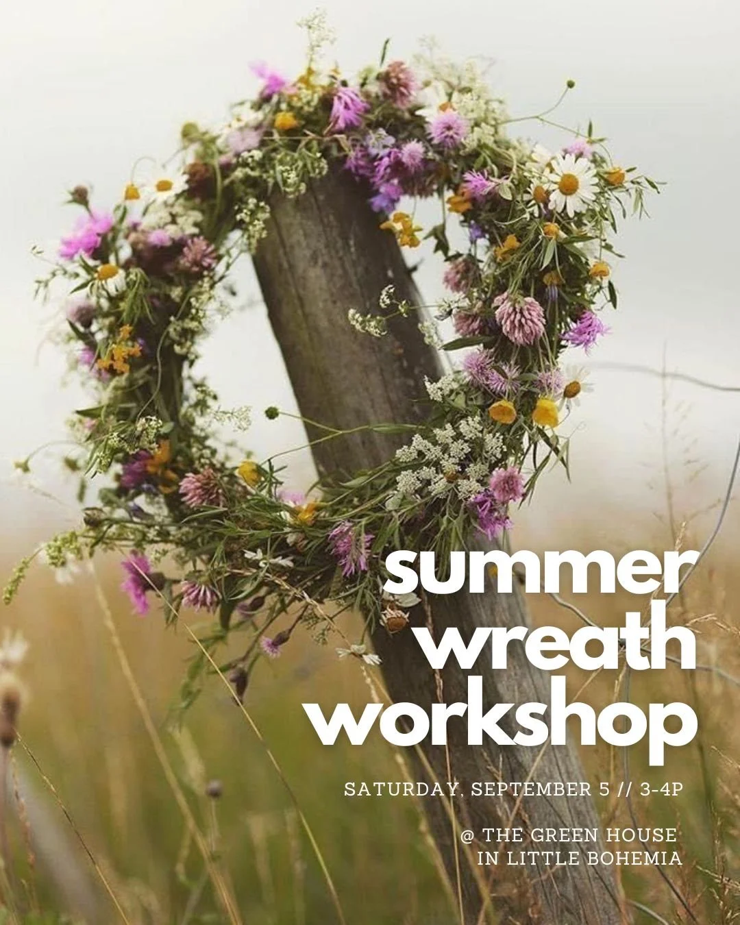 summer wreath workshop