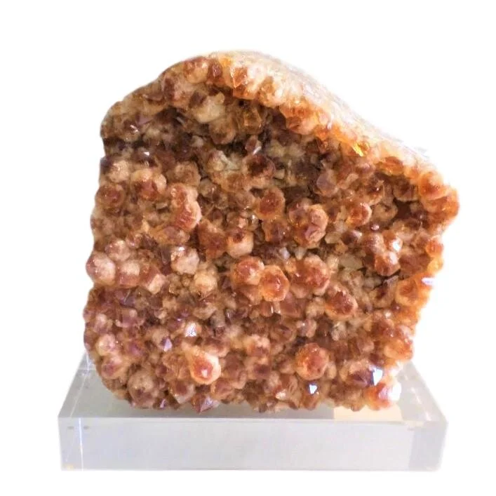 Citrine on Lucite Base