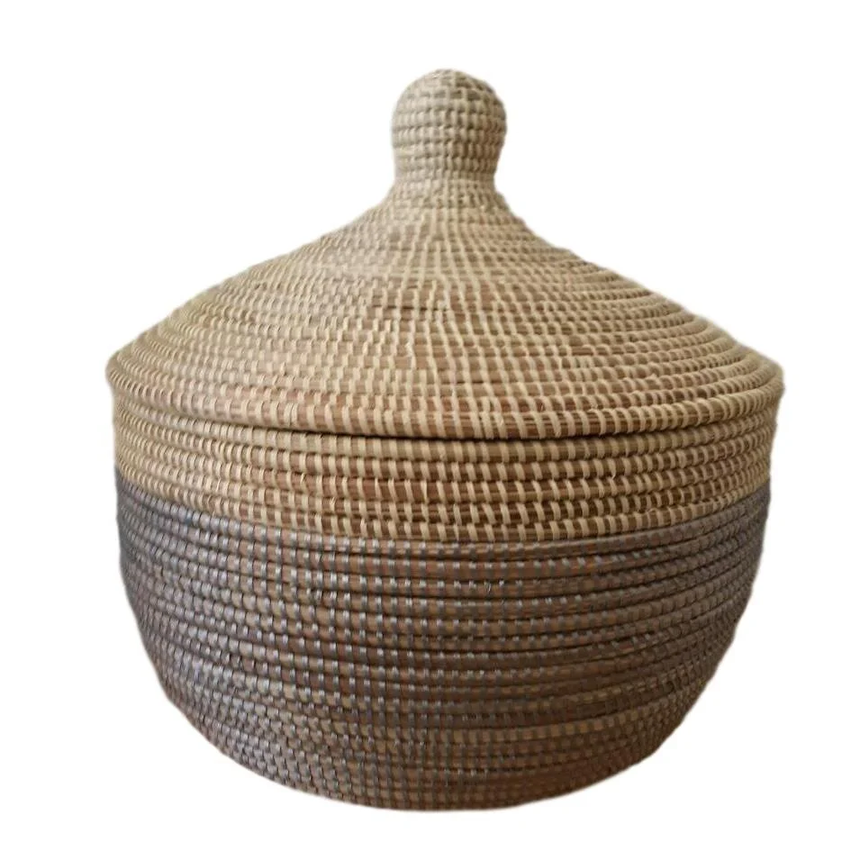 African Basket with Lid