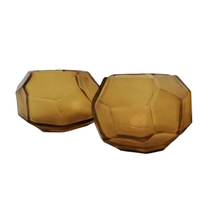 Guaxs Amber Glass Votives