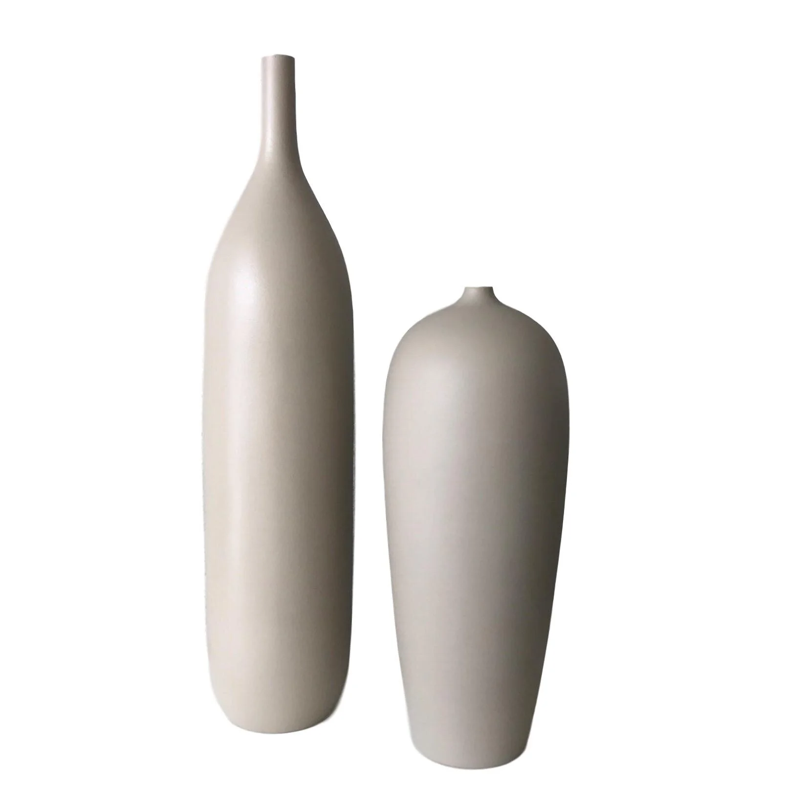 Taupe Ceramic Vases