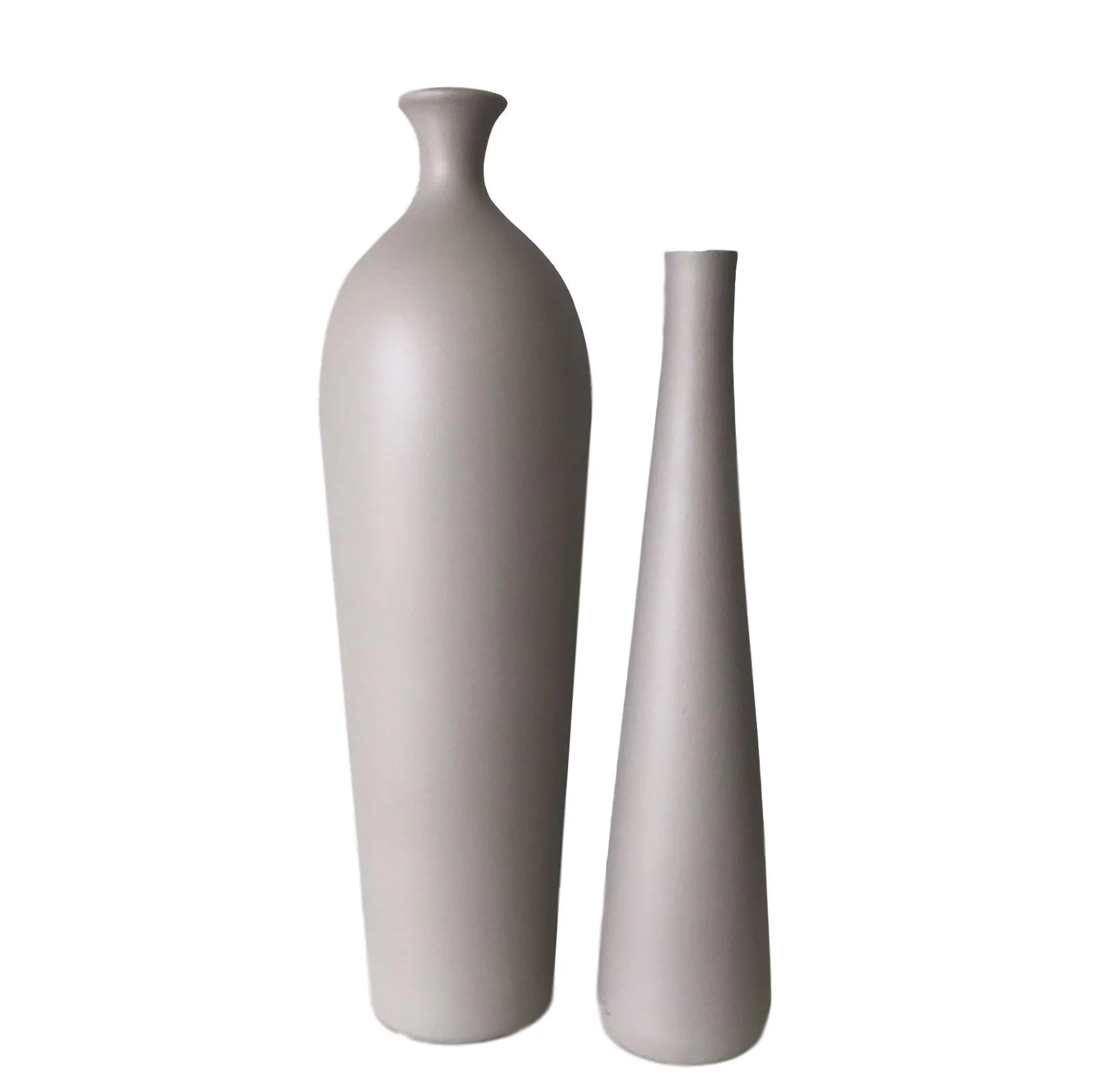 Taupe Ceramic Vases