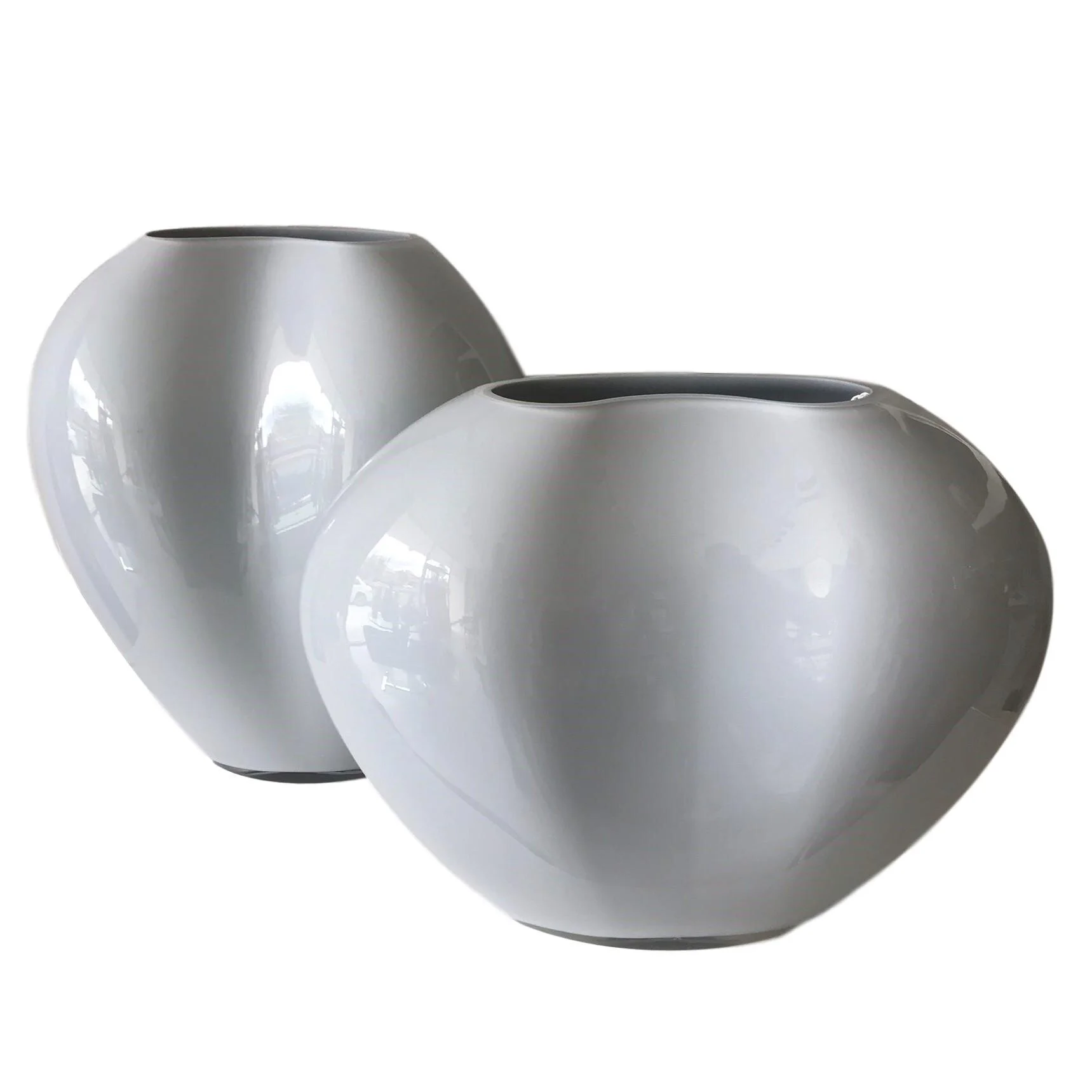 Organic Vases, Light Gray