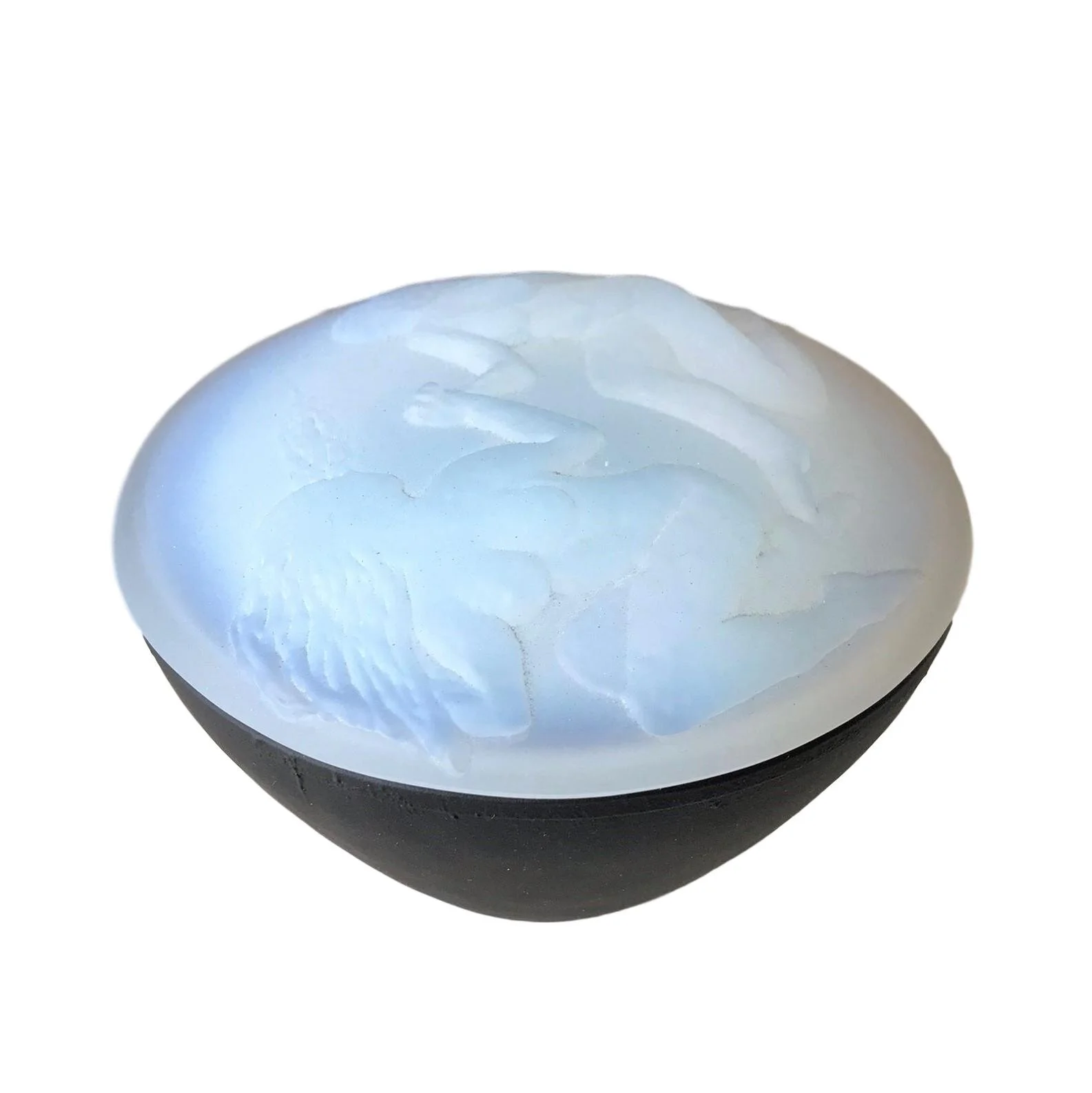 Muses Glass Covered Bowl