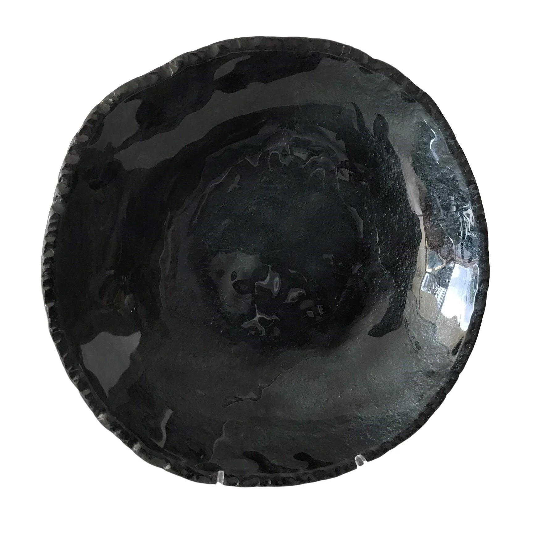 Dark Gray Glass Charger