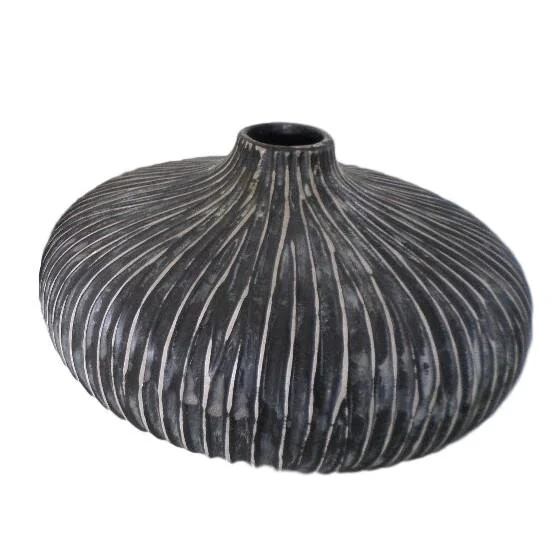 Moroccan Vase, Black