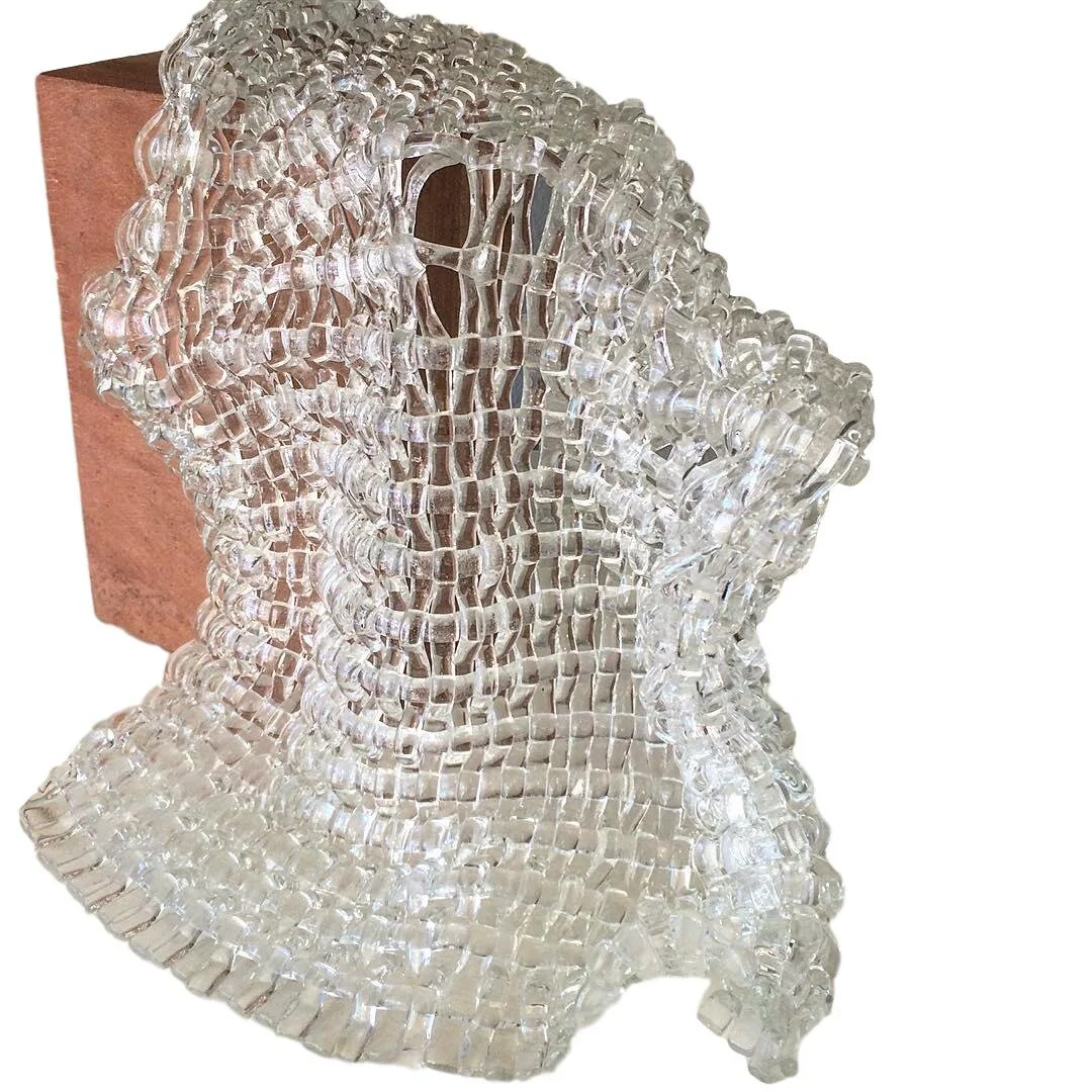 Woven Glass Sculpture, Clear