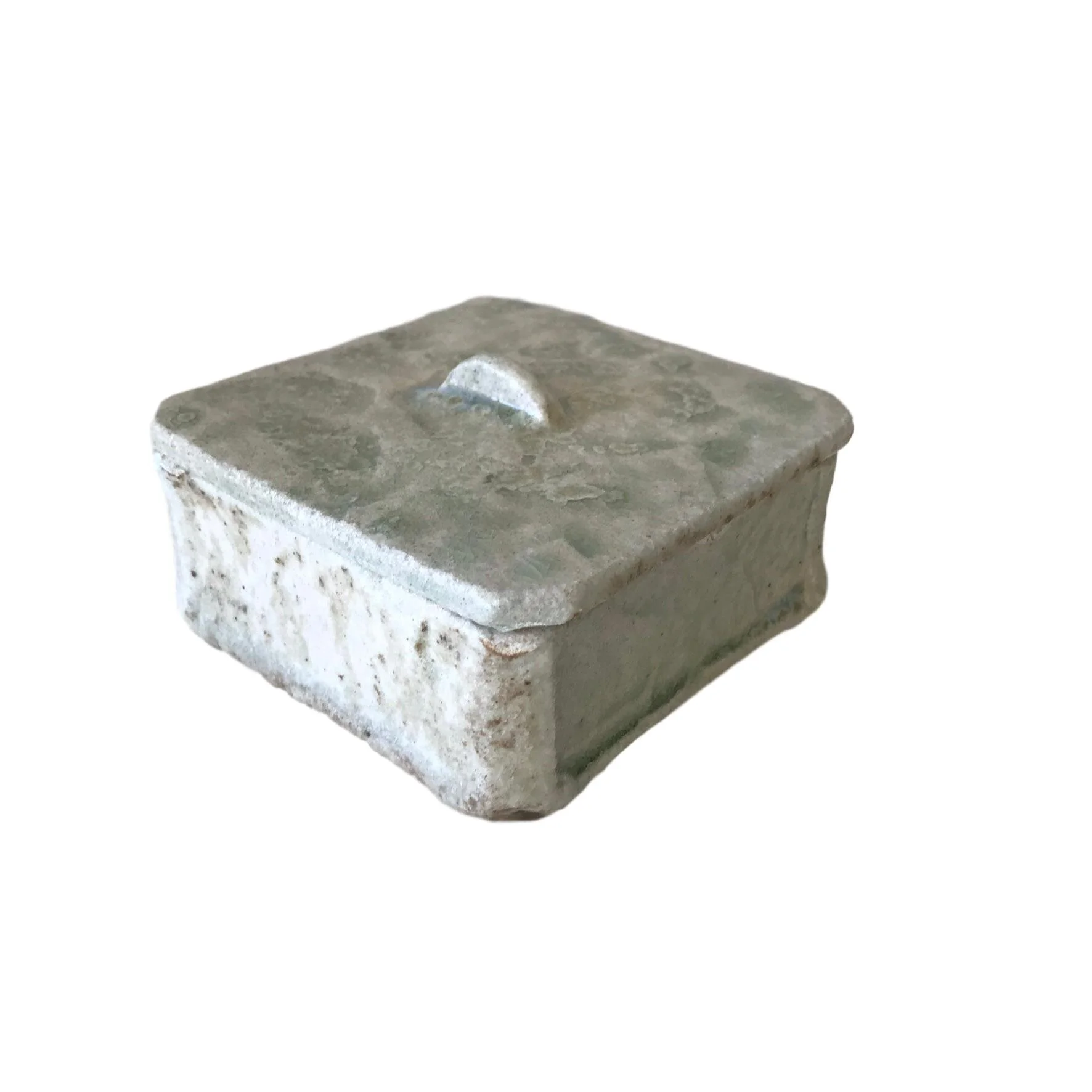 Ceramic Box, Celadon Glaze