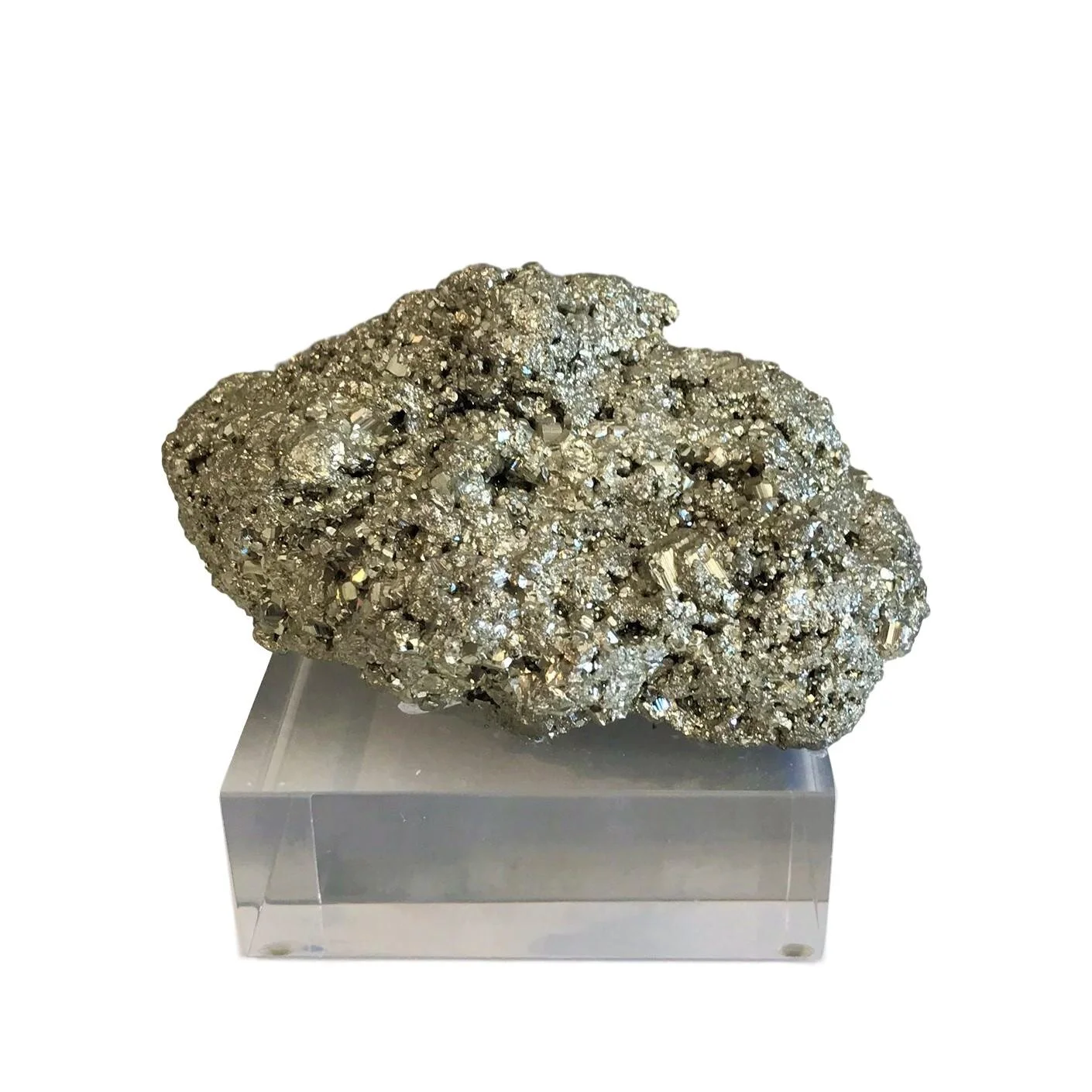 Pyrite on Lucite Base, Low