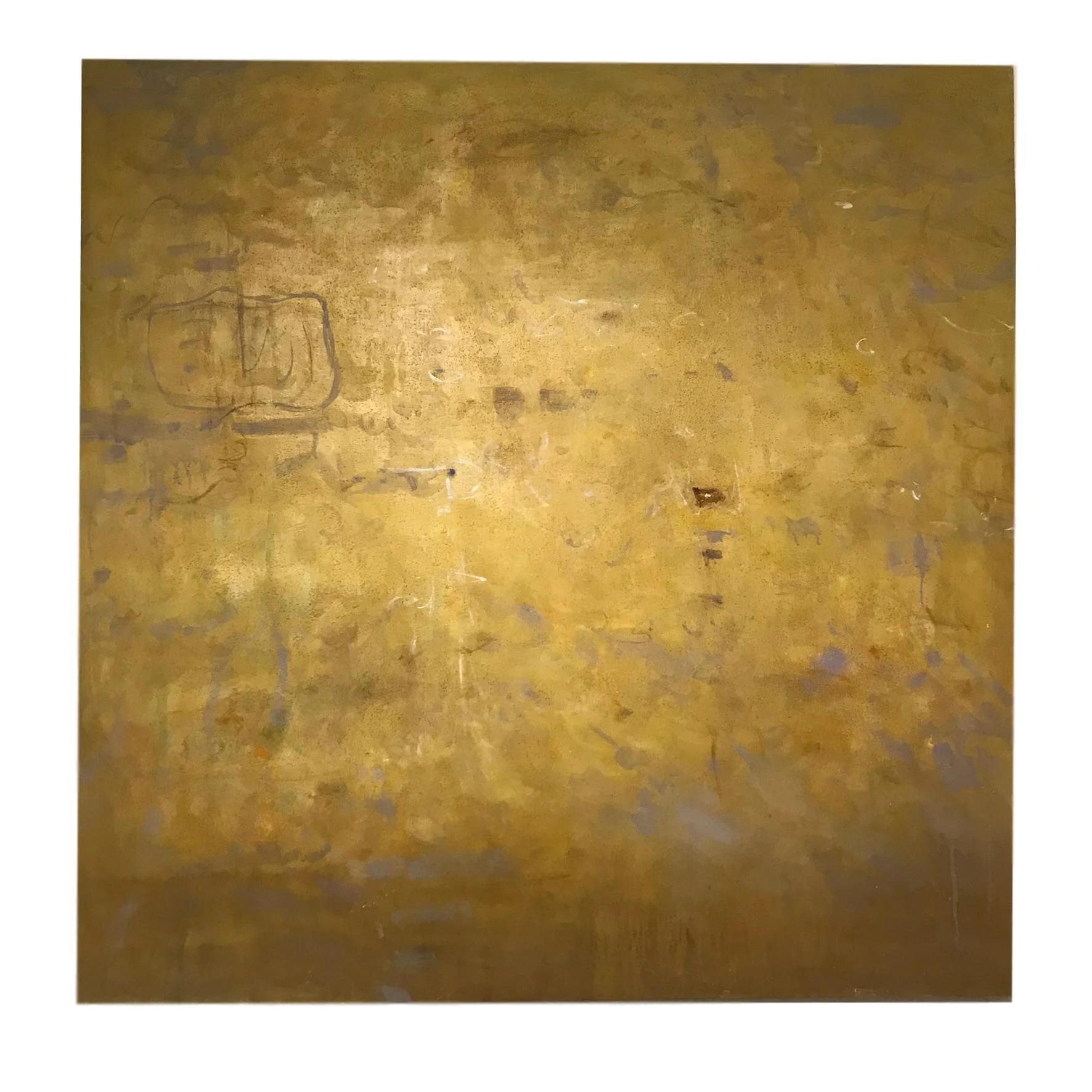 Ruth Gonzalez Abstract Painting, Gold