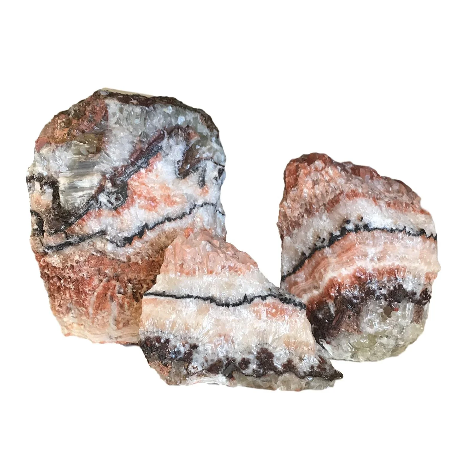 Tricolor Calcite Specimens