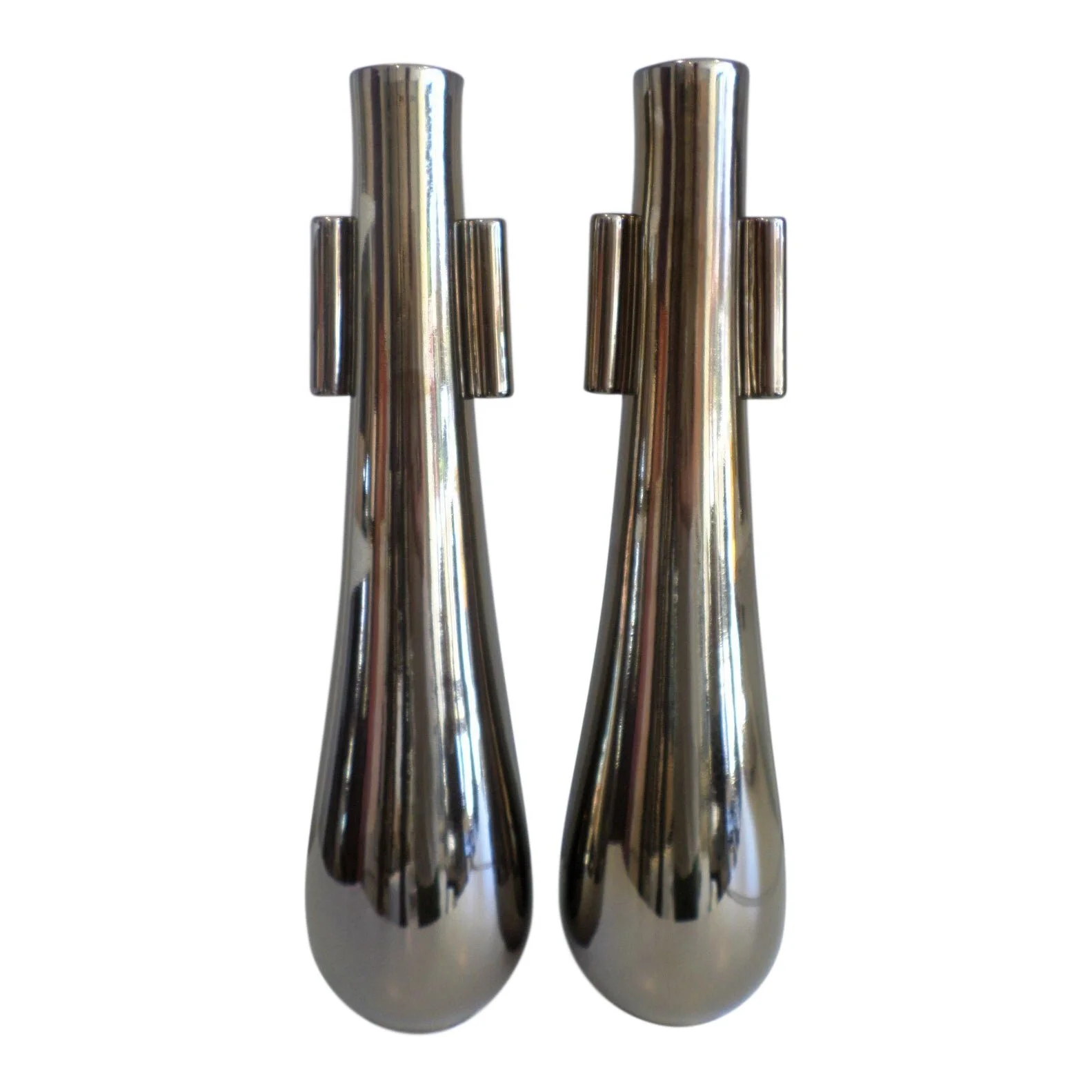 Tear Drop Vases, Bronze