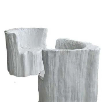 Outdoor Log Chairs in Cast Resin