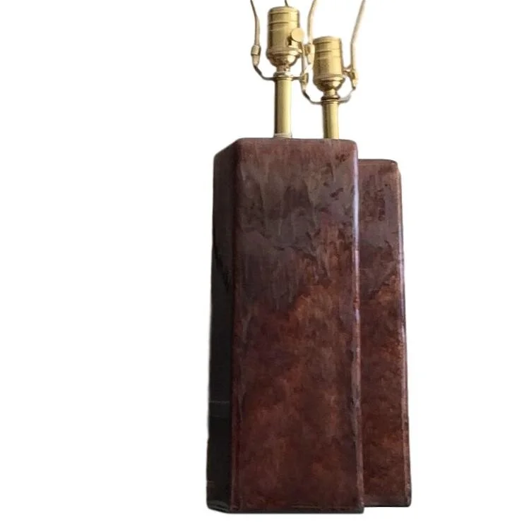 Bronze Glaze Ceramic Lamps by Munder Studios