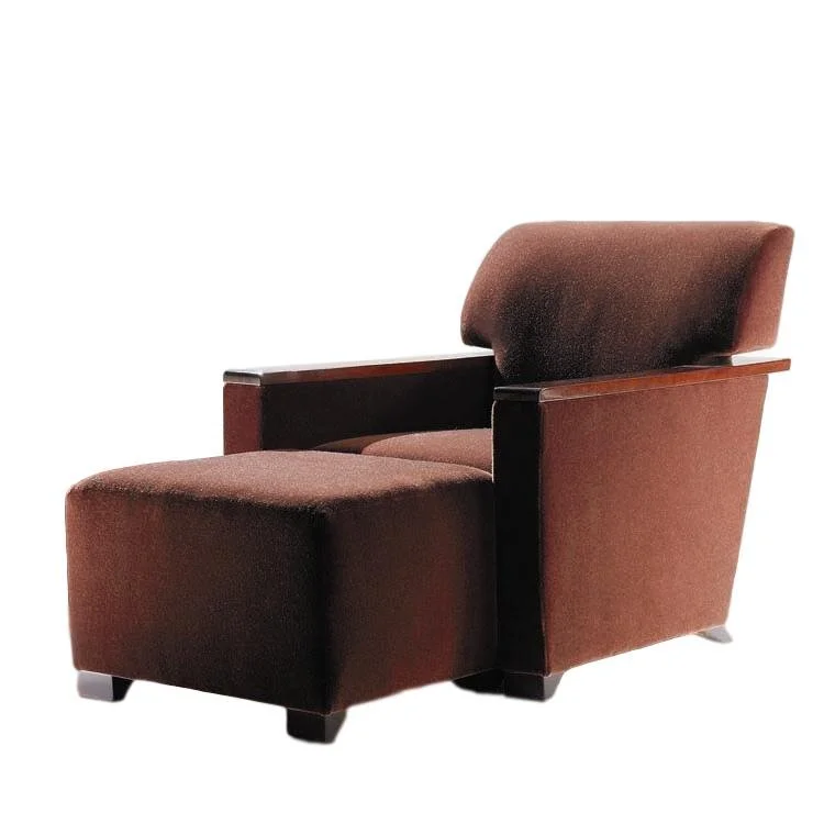 Ritz Lounge Chair and Ottoman by Brueton