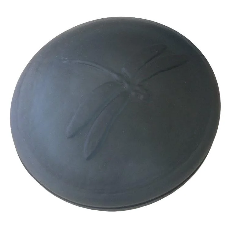 Dragonfly Lidded Glass Bowl - Black