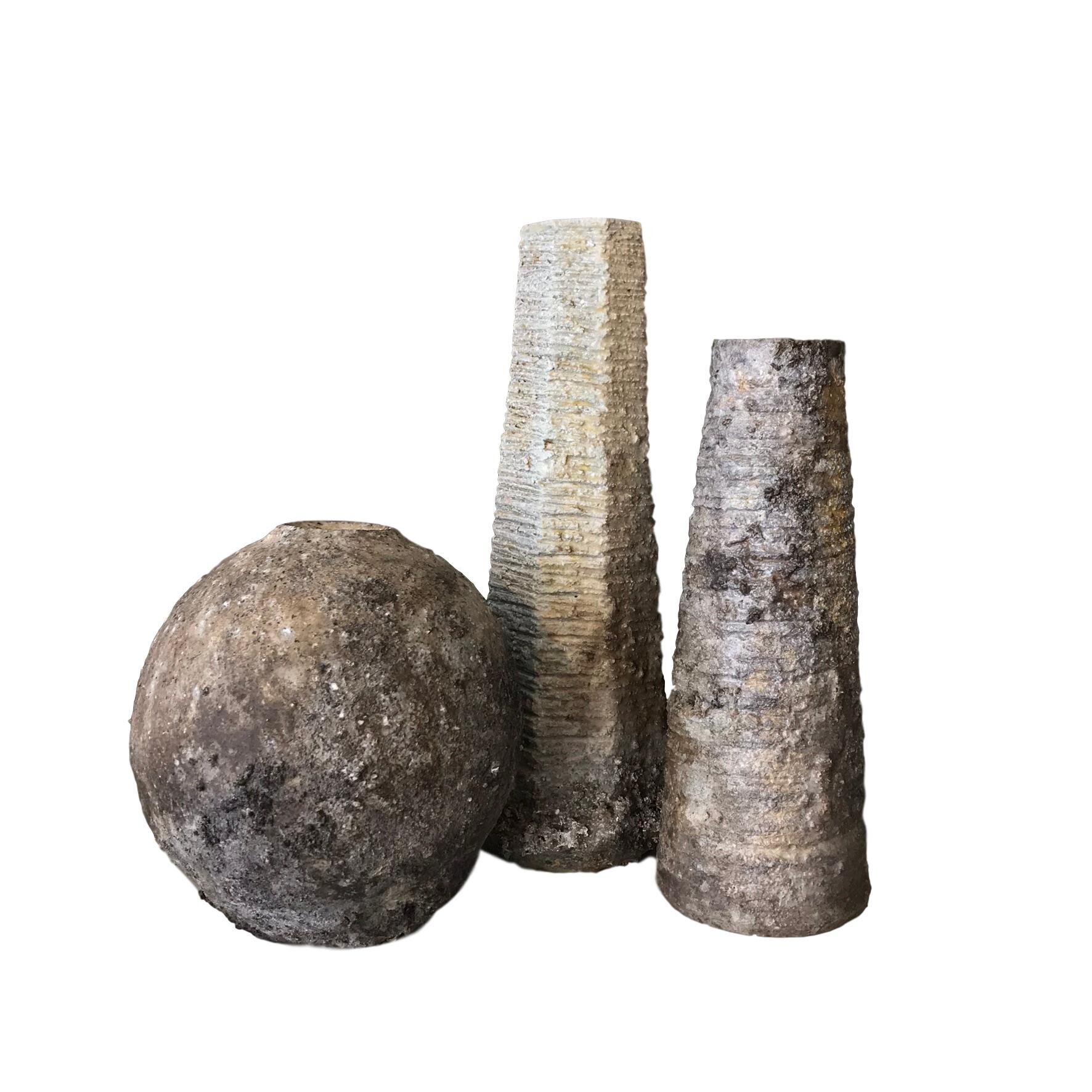 Textured Ceramic Vases