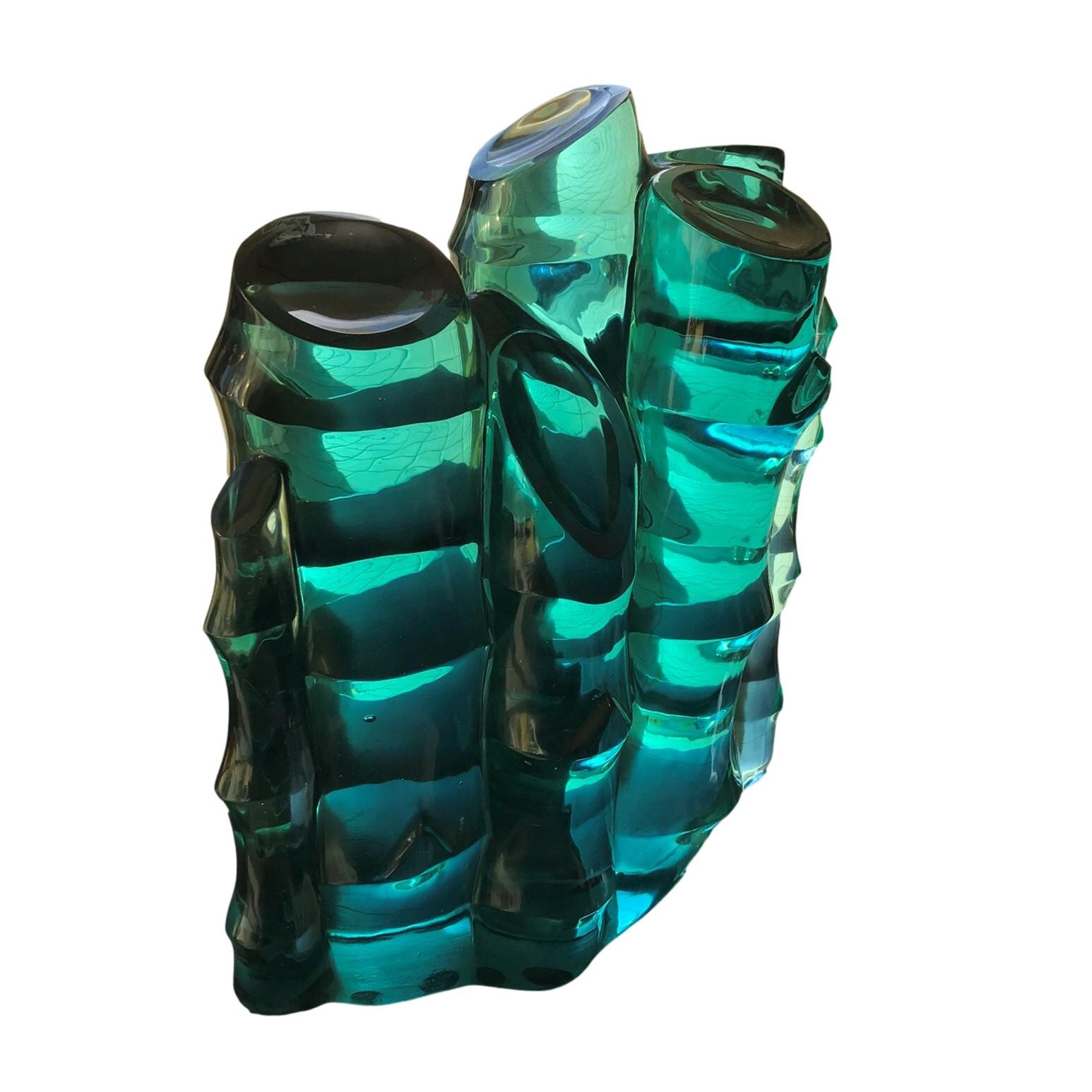 Bamboo Cut Seaglass Object