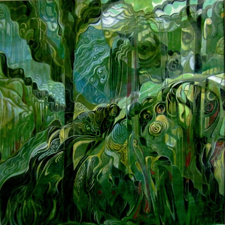 Concert (by the motives of the poetry of B.I.Antonych), primed cardboard, author's technique, acrylic, 2008