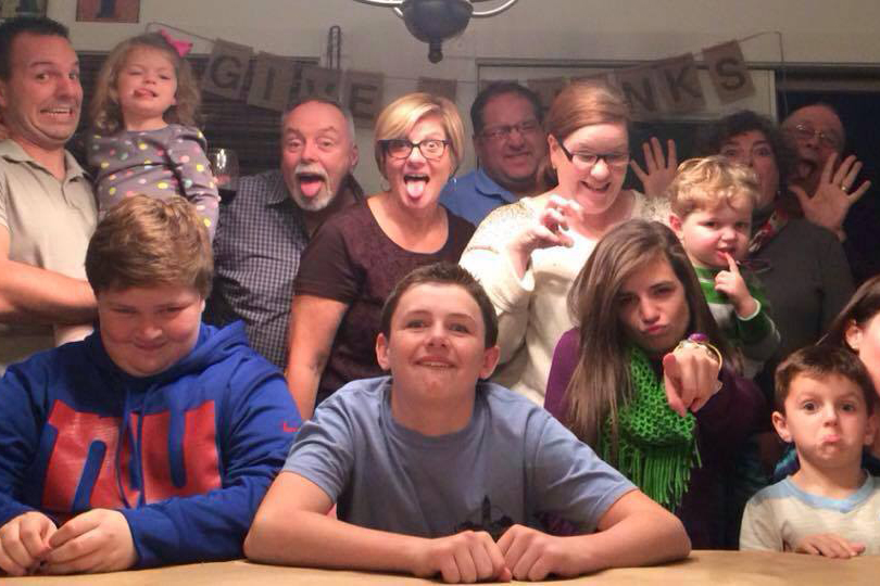 Scott's family being silly