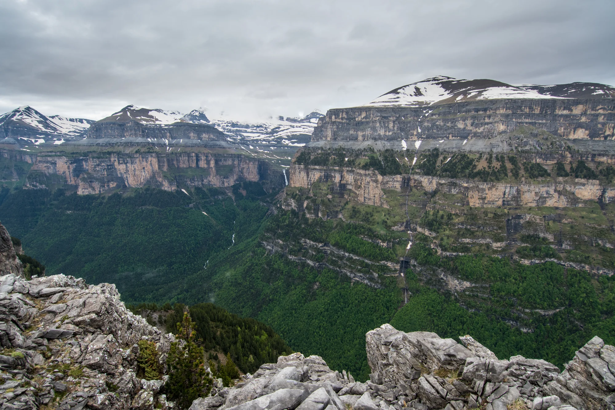 Vista del Valle de Ordesa desde sus miradores. 