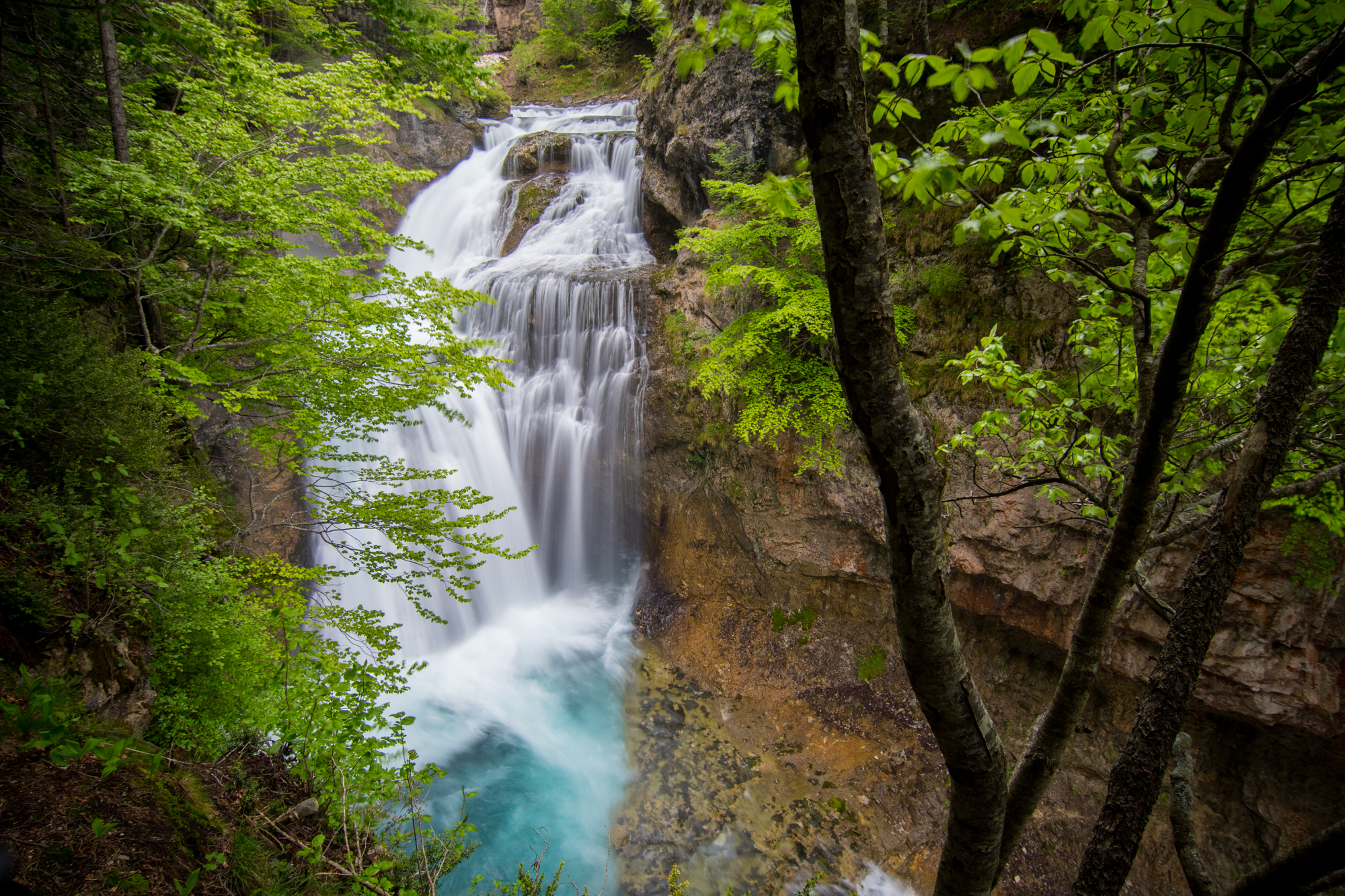 Cascada de la Cueva. Valle de Ordesa.
