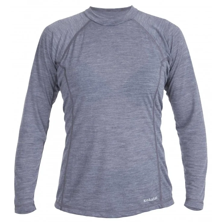 Woolcore longsleeve: Our new WoolCore baselayer insulation combines the warmth of wool with the superior moisture wicking, durability and dry time of polyester. The super-soft, chlorine-free wool is grown in New Zealand, and cut and sewn in California.