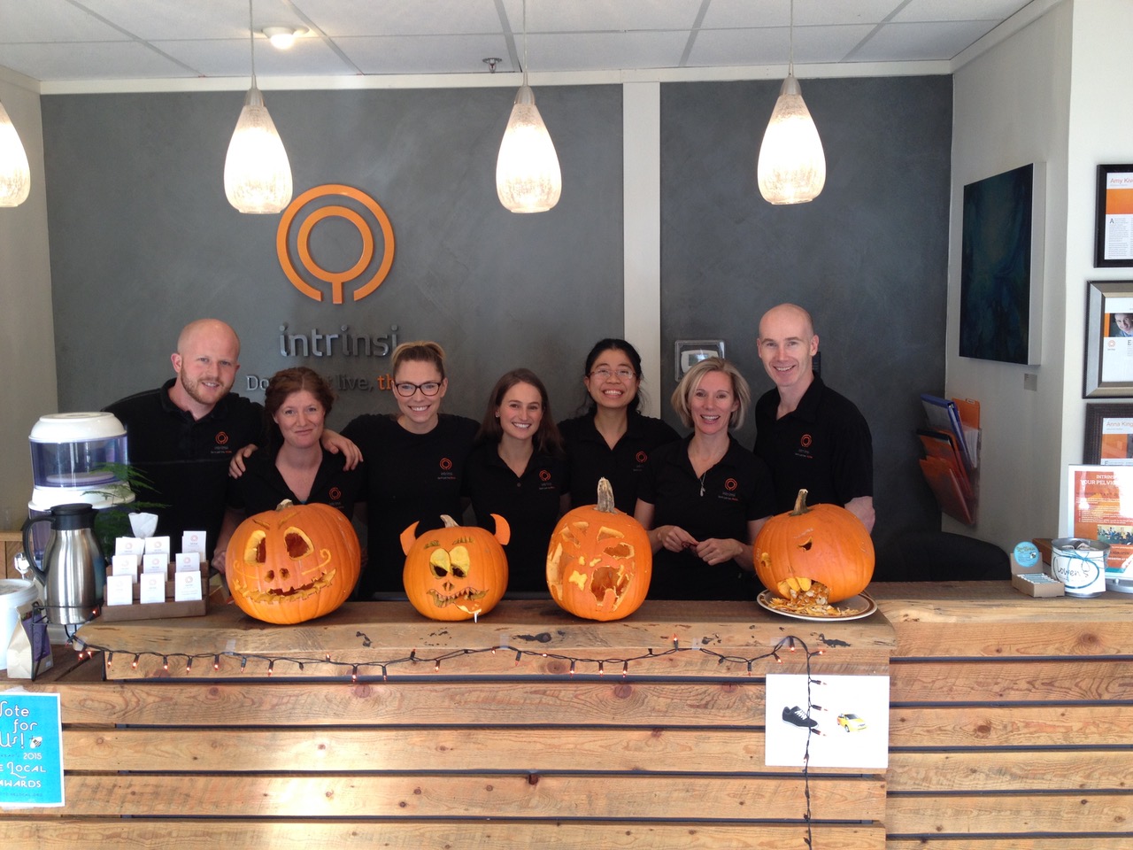 A team picture at Halloween