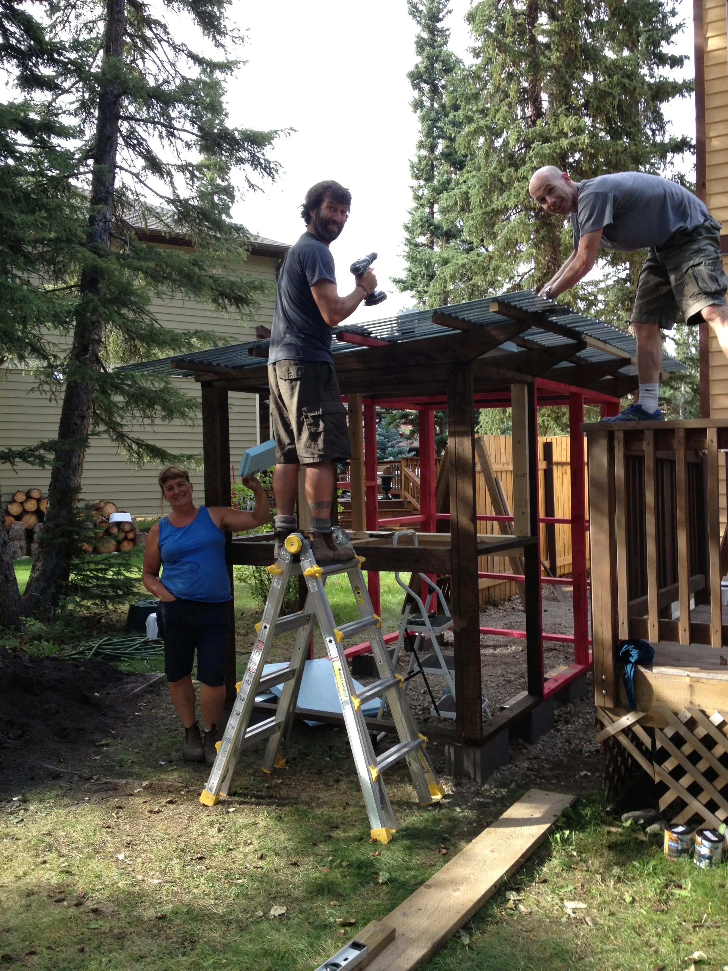 2013, Building the backyard chicken coop