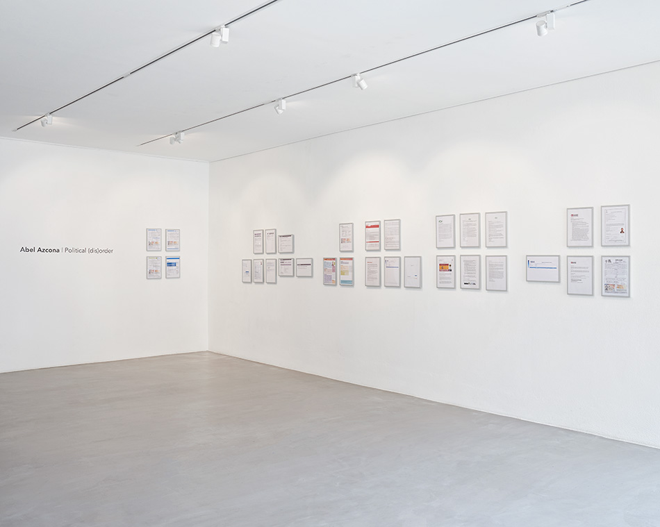 Abel Azcona, «Political (dis)order», vue de l’exposition | photo © David Amaral