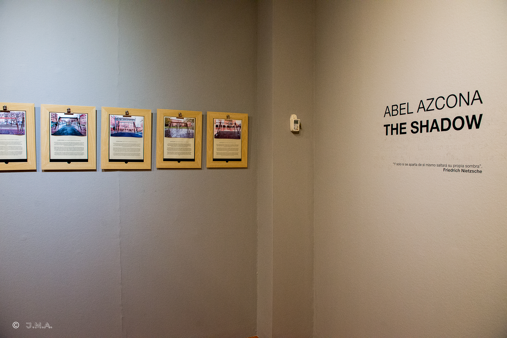 Exposición Abel Azcona I The Shadow en Centro de Historias de Zaragoza. Opening 29 Agosto de 2015.