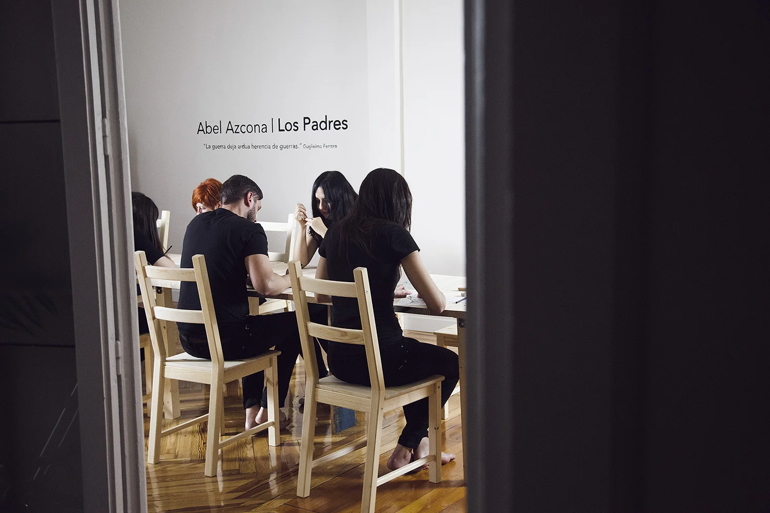 Exposición y performance Abel Azcona I Los Padres en Las Cortes 4. Inauguración 26 de Junio de 2016.