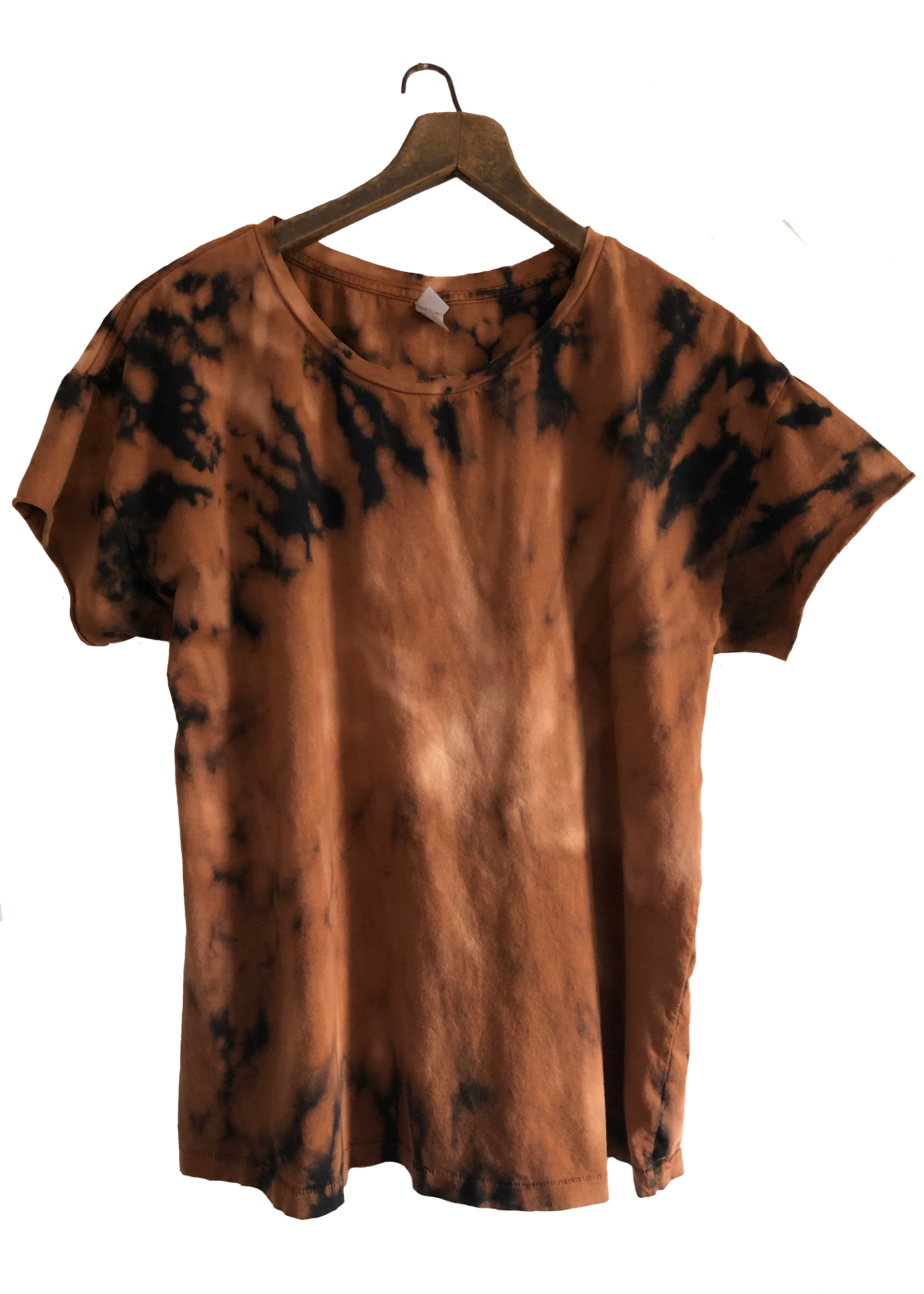  Black tee w/ bleach tie-dye 