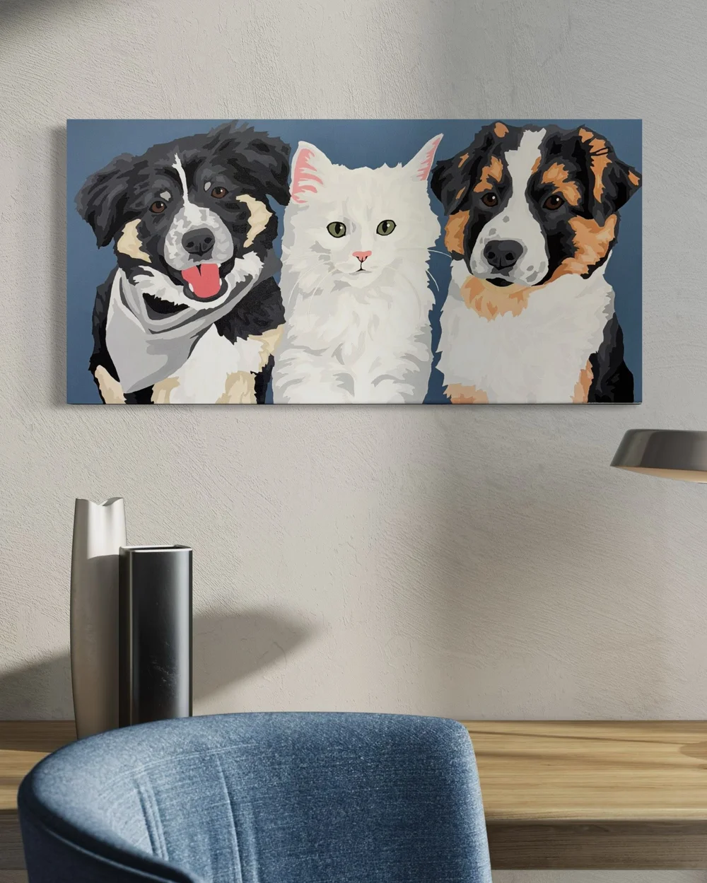 NEW! Triple pet kit (12x24) — GRAY DUCK ART
