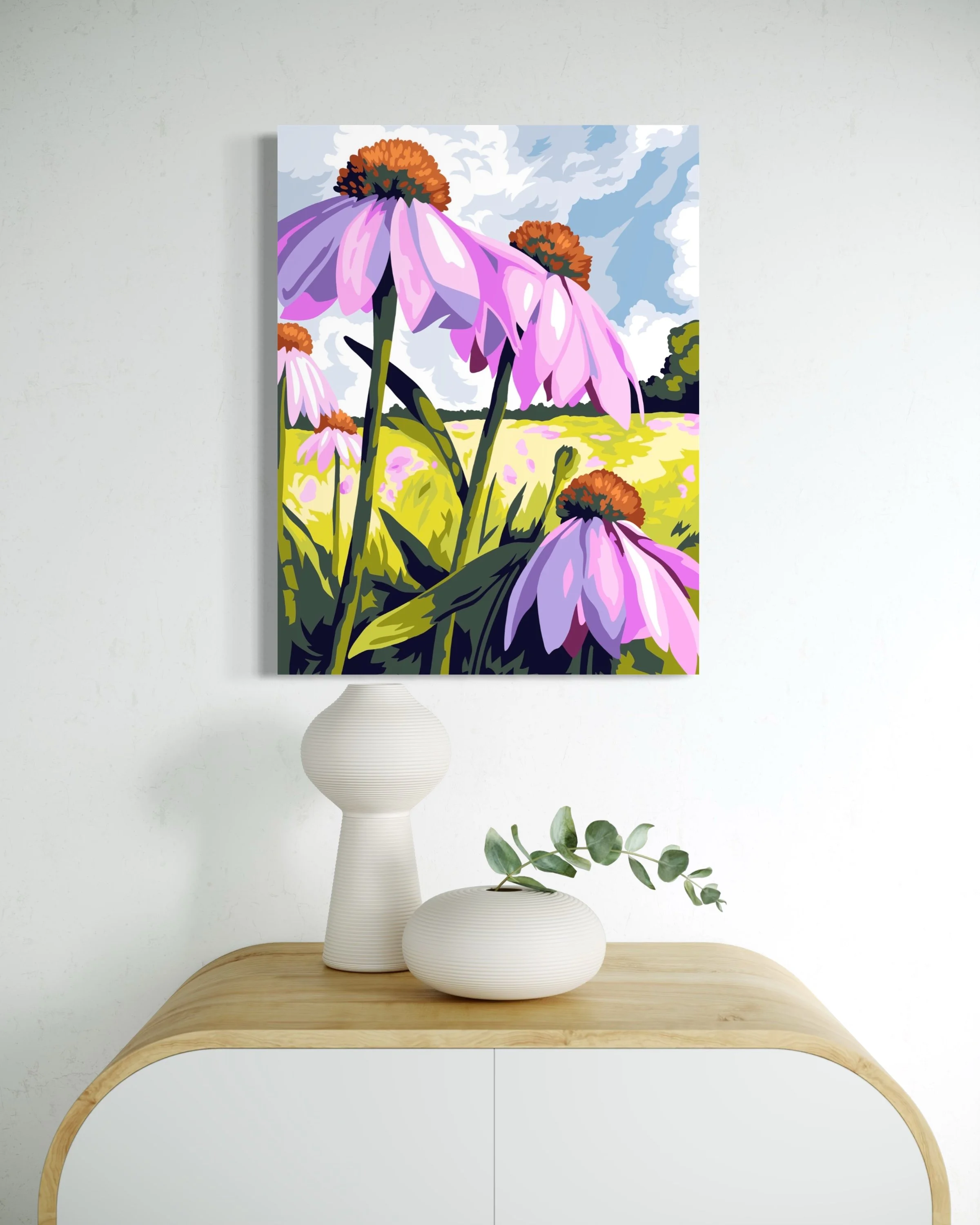 Coneflowers Paint by Number Kit