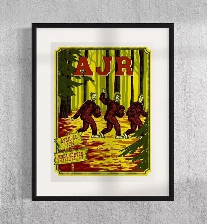 AJR April 24 2024 Tour Poster Portland, OR Limited Edition AP