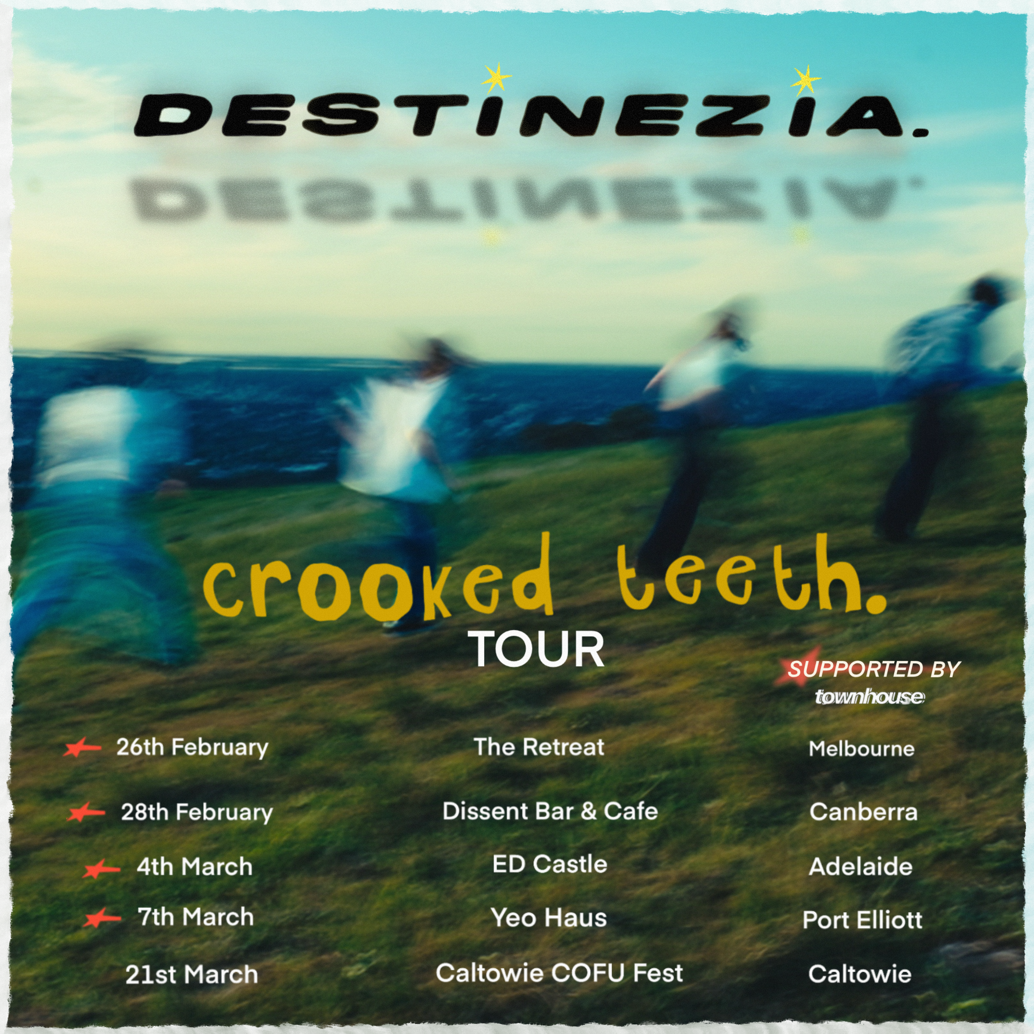 Destinezia- Crooked Teeth Single Launch at The Retreat Hotel Brunswick w/Townhouse
