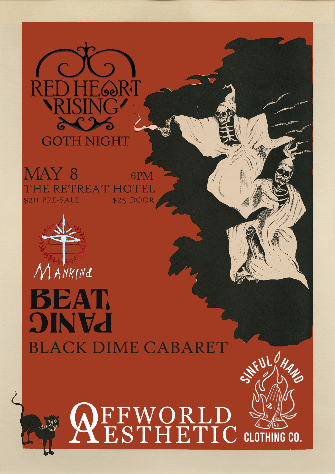Red Heart Rising ft. Mankind, B E A T  P A N I C, Black Dime Cabaret