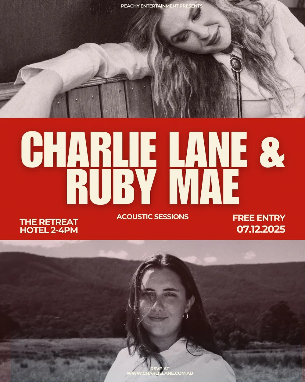 Charlie Lane and Ruby Mae — The Retreat Hotel