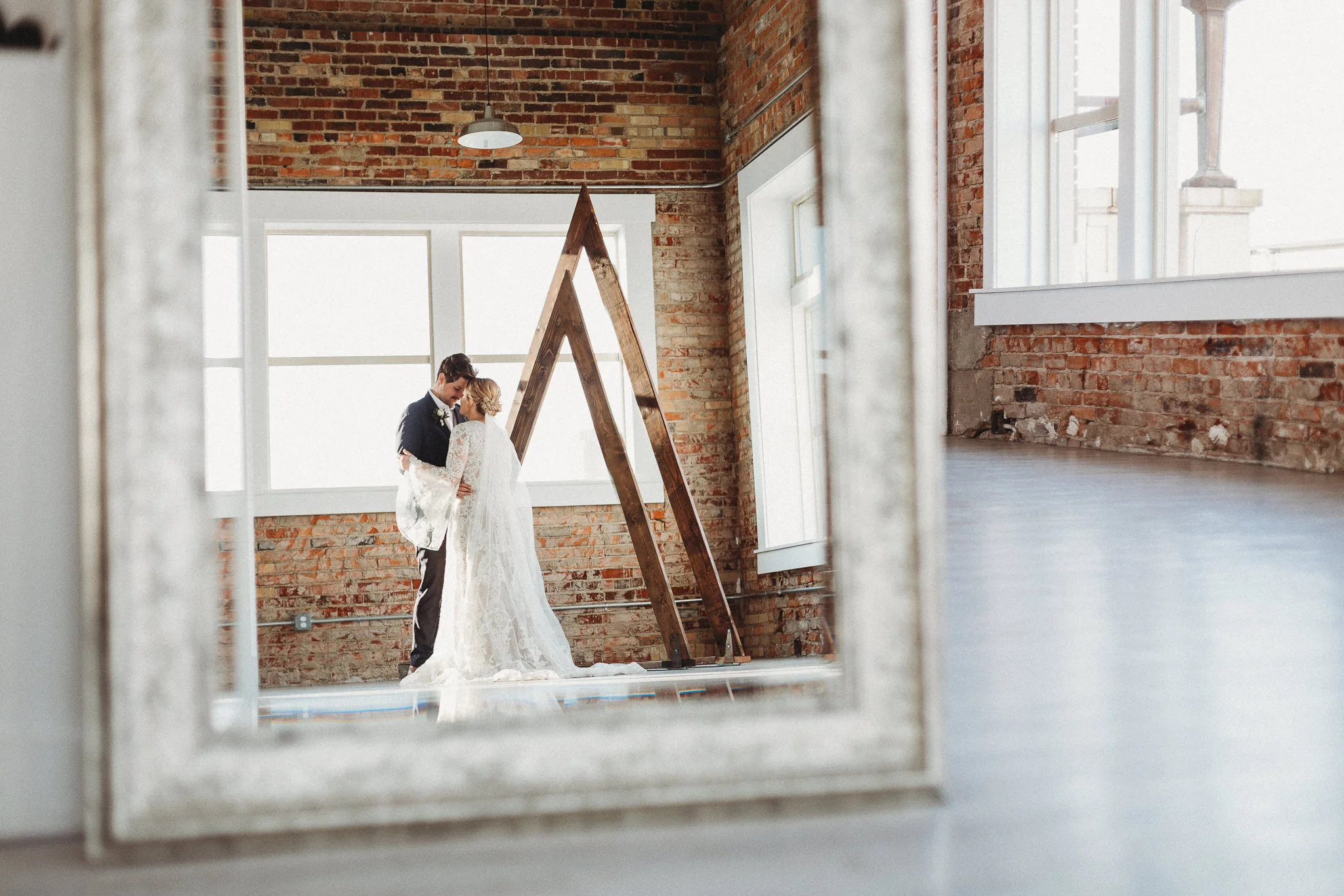 The indoor setting pushed Aly to capture this creative shot.