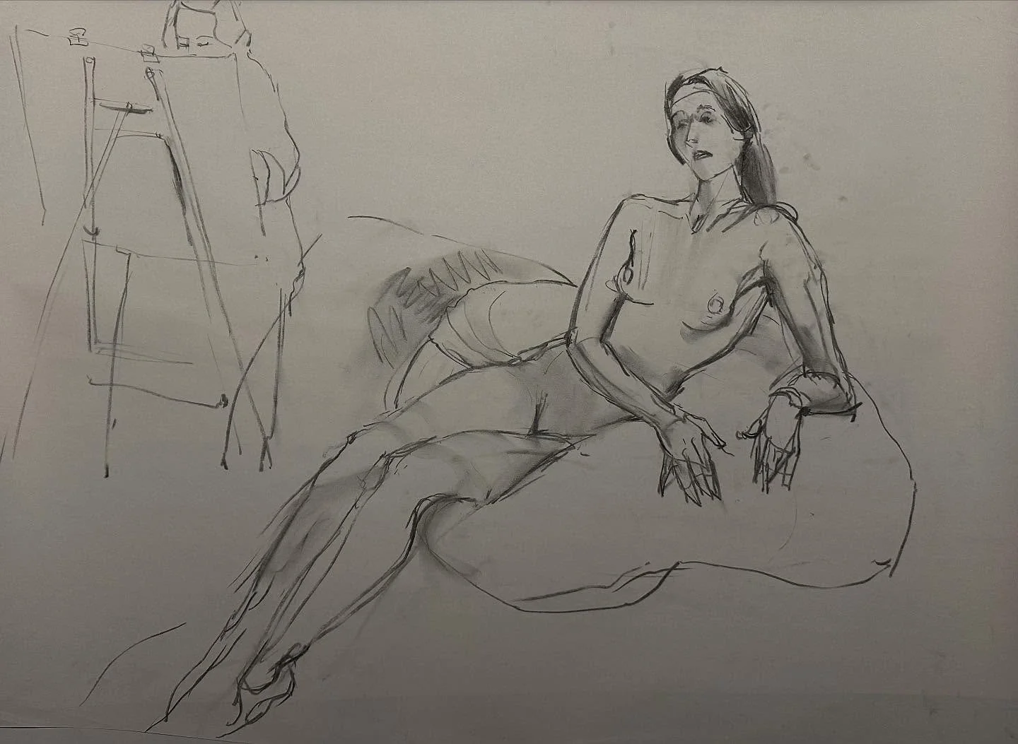 A few sketches done at the Akaroa Life drawing day recently#great group of talented sketchers