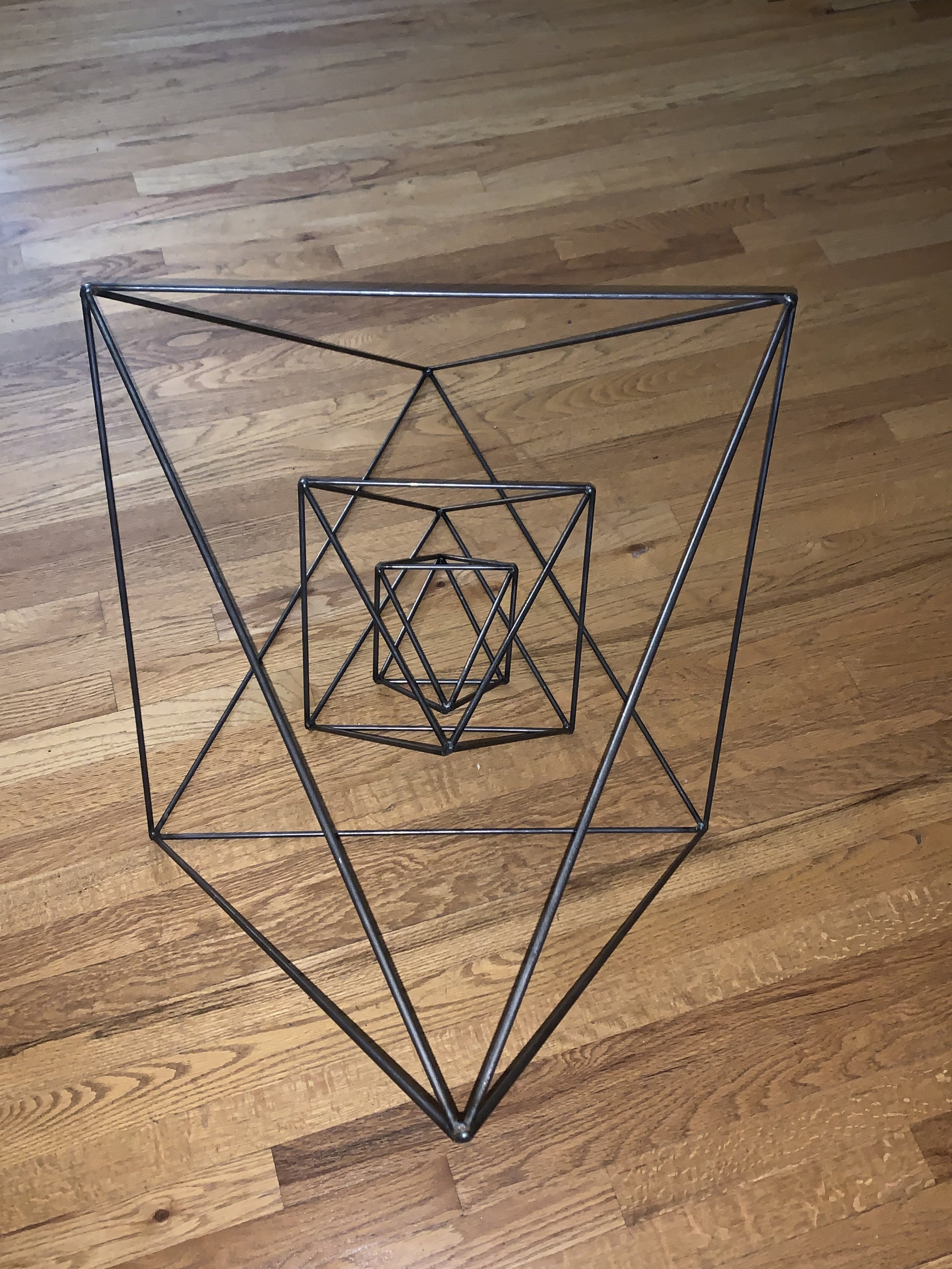Polyhedrons in Space, 2025 (As floor sculpture)