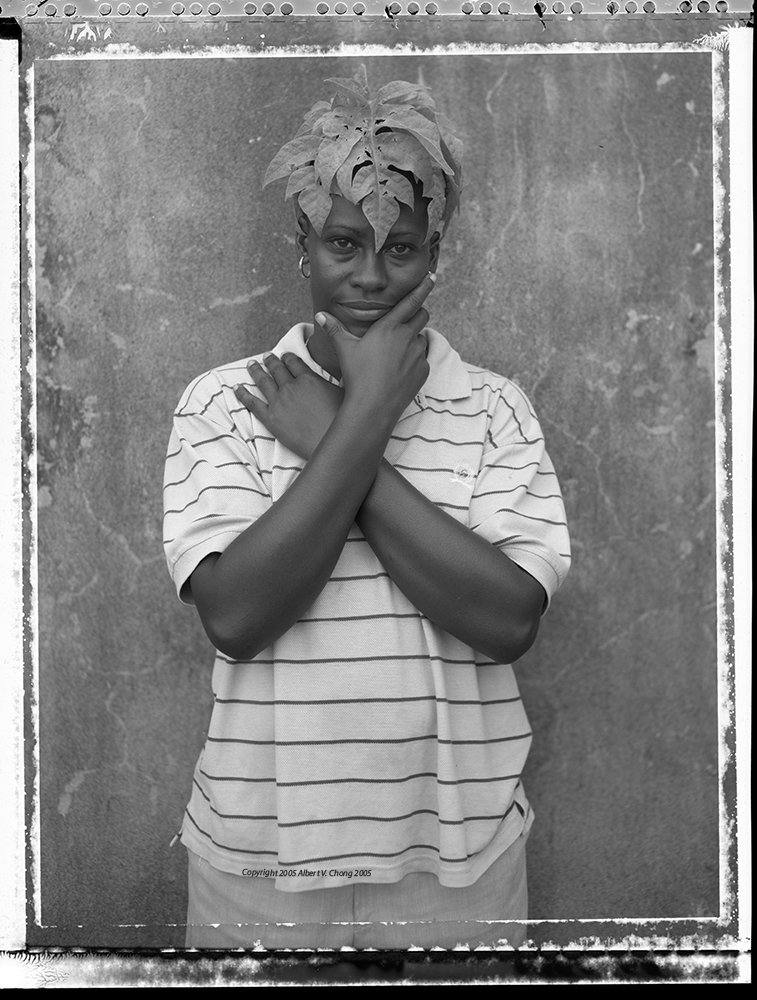 Charmaine with Papaya Leaf Hat, 2005