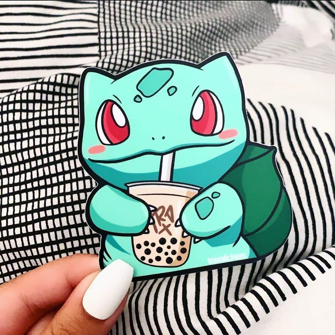 Some Bulbasaur stickers that we made for @trax.stickers 👌
